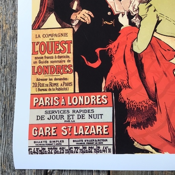 CF de l'Ouest Train Travel Advertising Vintage Poster - Picture 4 of 6